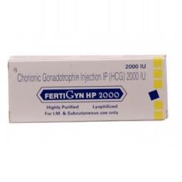 Fertigyn 2000 iu  - Human Chorionic Gonadotrophin - Sun Pharma, India