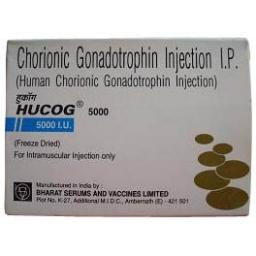 HCG Hucog 5000iu - Human Chorionic Gonadotropin - Bharat Serums And Vaccines Ltd, India
